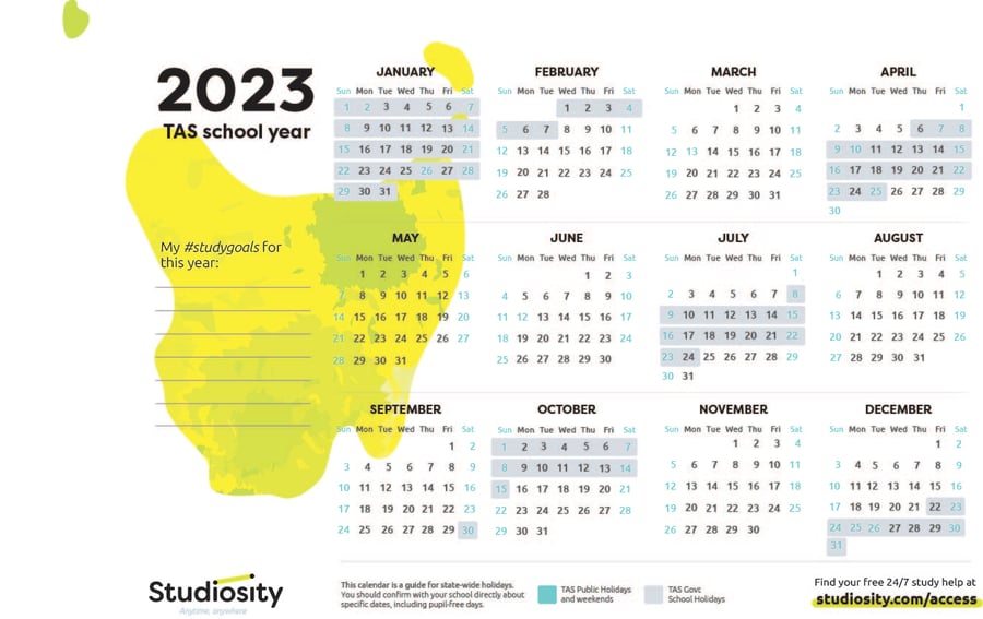 School Terms And Public Holiday Dates For TAS In 2023 Studiosity School Terms And Public Holiday Dates For TAS In 2023 Studiosity